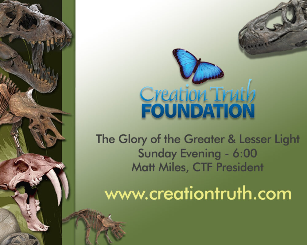 Creation Truth Foundation: The Glory of the Greater & Lesser Light
